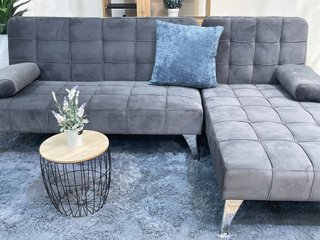 Sofá Cama Chaise Longue Gris