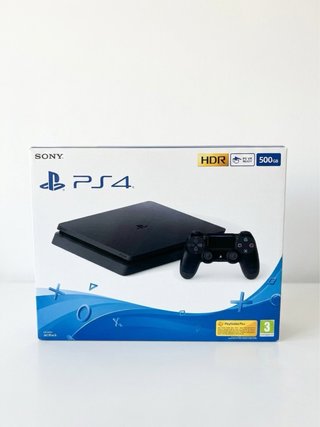 PS4 Slim 500GB Negra – IMPECABLE + Caja Original