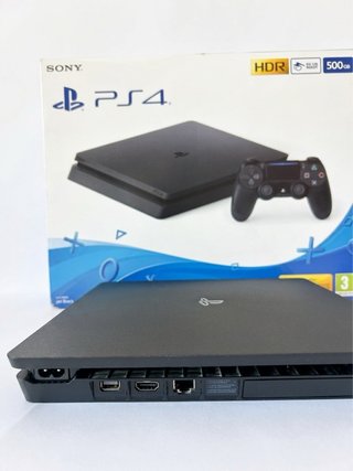 PS4 Slim 500GB Negra – IMPECABLE + Caja Original