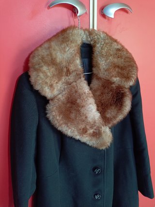 Cappotto Max Mara vintage con collo pelliccia