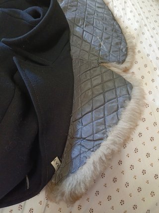 Cappotto Max Mara vintage con collo pelliccia