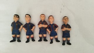 Set di 5 pupazzi di gomma del FC Barcelona