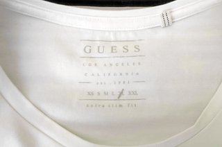 Camiseta Guess XL Slim Fit Blanca