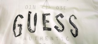 Camiseta Guess XL Slim Fit Blanca