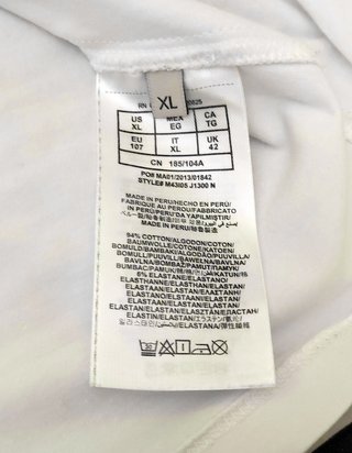 Camiseta Guess XL Slim Fit Blanca