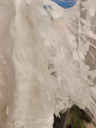 Vestido blanco con flores