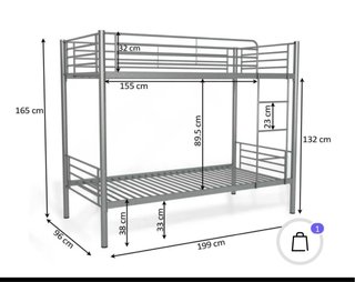 Litera Ikea metálica gris como nueva