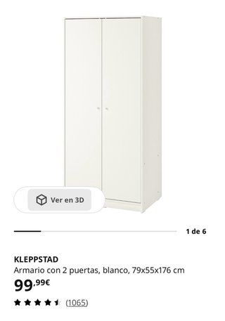 2 Armarios IKEA Blancos