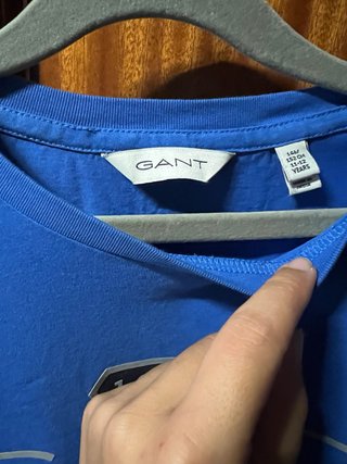 Camiseta Gant niño azul