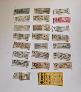 Billetes antiguos transporte Barcelona CAPICUAS