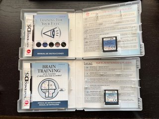 Lote 2 Juegos Nintendo DS: Brain Training y Eyes