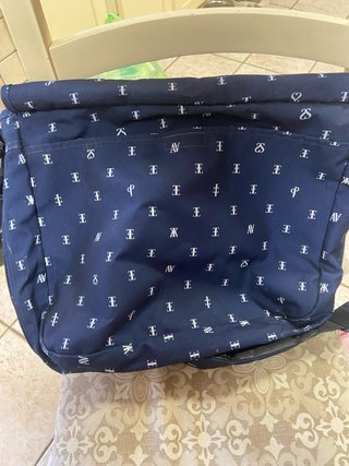 Cartella Eastpak blu con fantasia