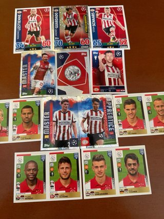 16 cromos fútbol Ajax y PSV