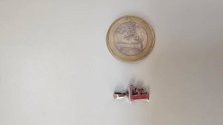 Colgante de Letra F de Plata de Ley nuevo