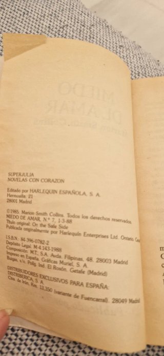 Novela romántica "Miedo de amar "