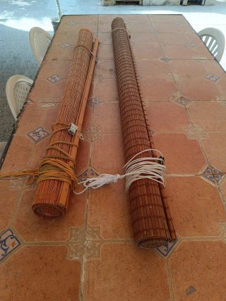 Estores Bambú/Madera 1.50x2.00m y 1.20x2.20m