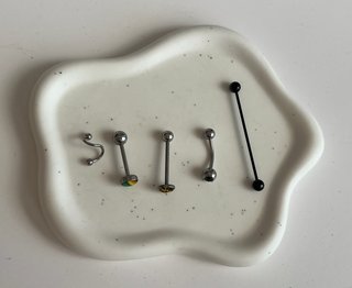 Conjunto lote 5 piercings acero inoxidable