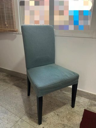 6 Sillas Comedor Tela Madera
