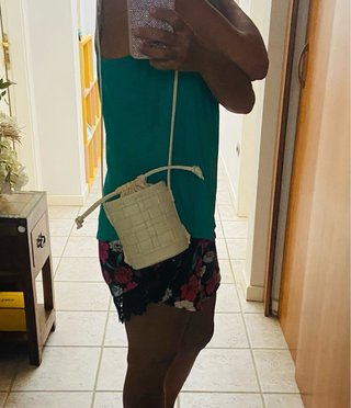 Borsa secchiello Zara bianca
