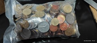 2 kg Monedas Antiguas Internacionales Variadas