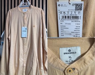 Camisa manga larga naranja Talla xL