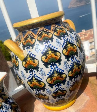 Conjunto 4 Jarrones Cerámica Decorativos
