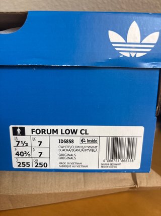 Adidas Forum Low CL Zapatillas Talla 40 2/3