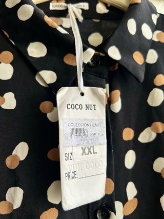 Vestido lunares negro talla XXL