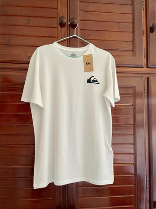 Camiseta Quiksilver Blanca Talla S Algodón