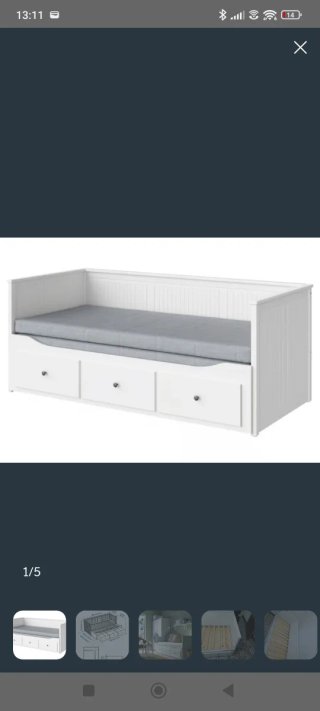 Cama nido Ikea Hemnes blanca
