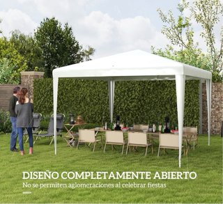 Carpa Jardín Desmontable 3x3m