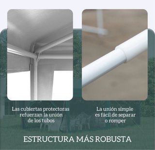 Carpa Jardín Desmontable 3x3m