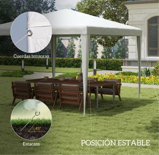 Carpa Jardín Desmontable 3x3m