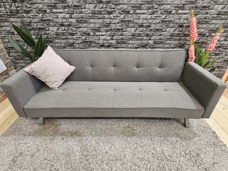 Sofá Cama Gris de 3 Plazas