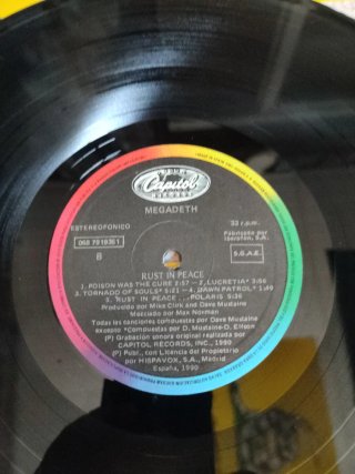 LP Megadeth - Rust in Peace