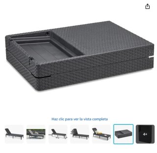 Tumbona Jardín Keter Jaipur Plegable Gris