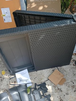 Tumbona Jardín Keter Jaipur Plegable Gris