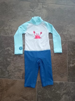 Traje de baño bebé cangrejo
