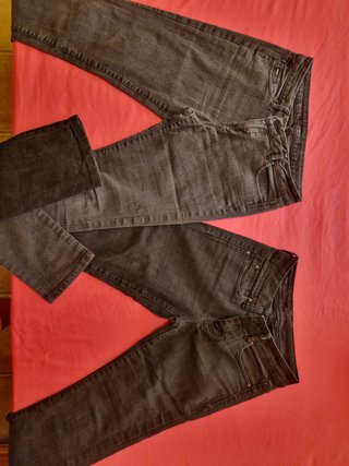 Lote 2 Pantalones Vaqueros Talla 38 Gris