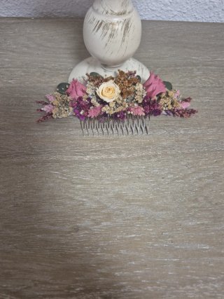 Tocado Flores Preservadas Rosas Eternas