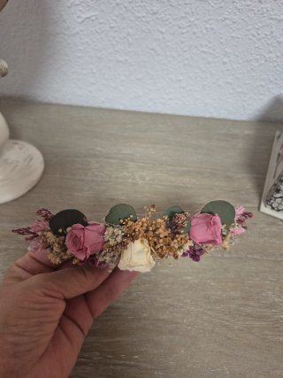 Tocado Flores Preservadas Rosas Eternas