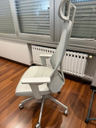 Silla de oficina IKEA Matchspel gris/blanco