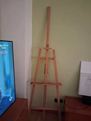 Caballete de pintor de madera