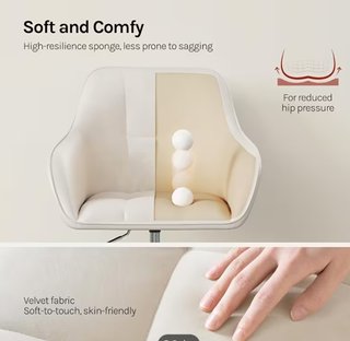 Silla para escritorio o maquillaje giratoria