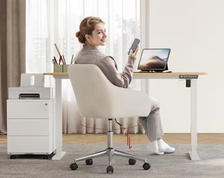 Silla para escritorio o maquillaje giratoria