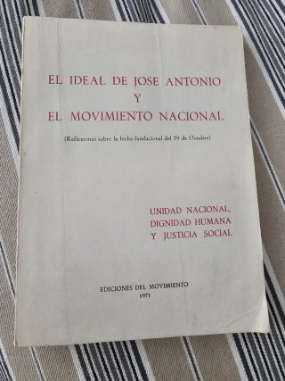 Libro panfleto José Antonio ,antiguo