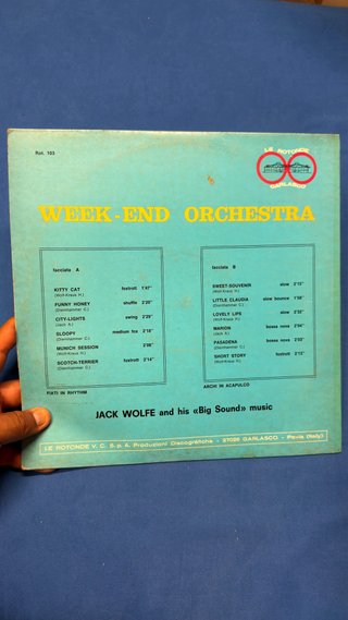 Disco vinile Week-End Orchestra