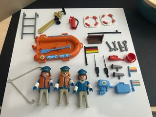 Playmobil 3539 Barco Policía y Lancha