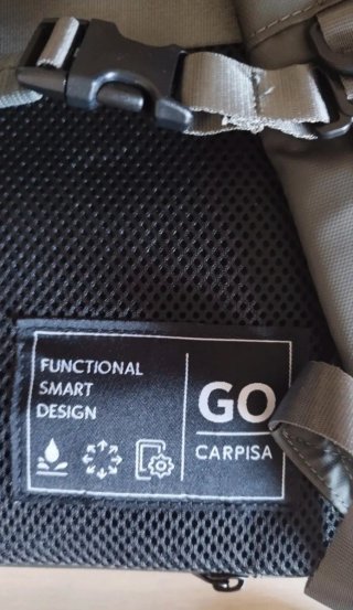Mochila gris/verde de hombre