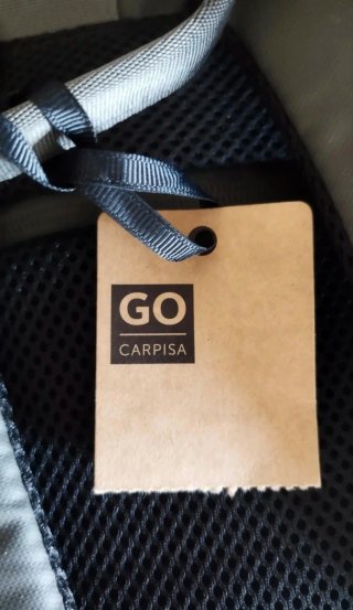 Mochila gris/verde de hombre